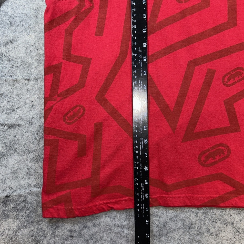 Vintage Ecko Unltd 72 T-Shirt Men's 2XL Red & Black Short Sleeve Rhino Y2K - Picture 3 of 9
